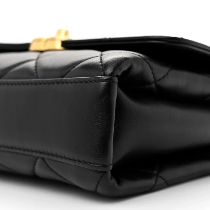 MINI FLAP BAG | QUALITY HANDBAGS QUILTED LAMBSKIN LEATHER SHOULDER BAGS - Image 5
