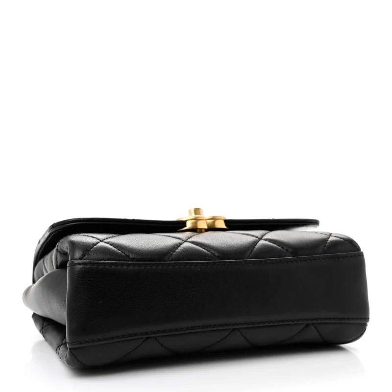 MINI FLAP BAG | QUALITY HANDBAGS QUILTED LAMBSKIN LEATHER SHOULDER BAGS - Image 6