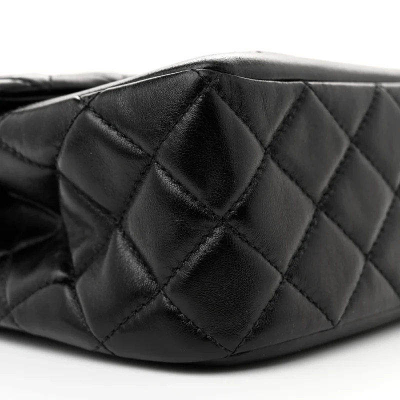 GRADE HANDBAGS | BLACK QUILTED LUXURY DESIGNER BAG - Image 4