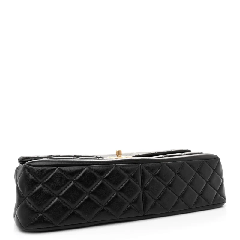 GRADE HANDBAGS | BLACK QUILTED LUXURY DESIGNER BAG - Image 6