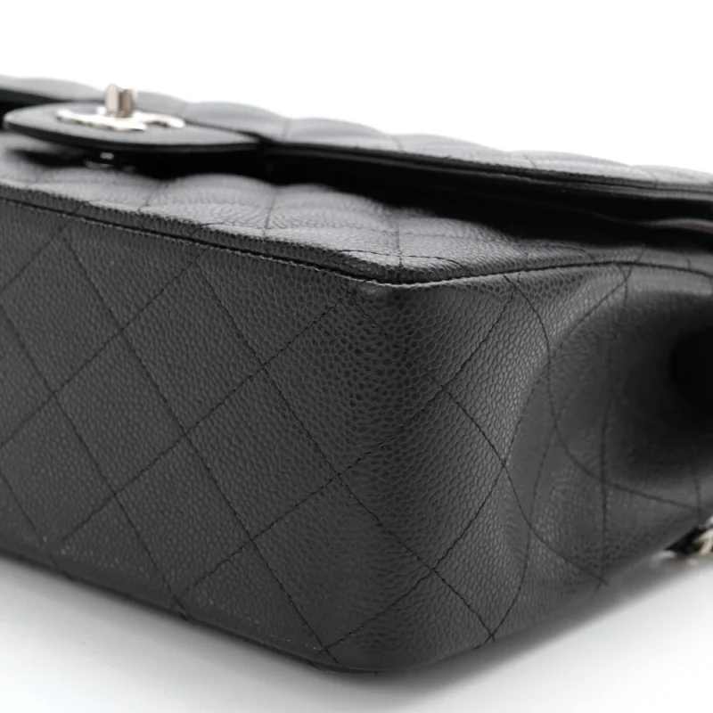 BLACK QUILTED CAVIAR DESIGNER HANDBAGS - Image 5