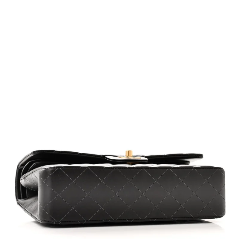 GREY QUILTED CHANEL BAG QUILTED LAMBSKIN LEATHER CROSSBODY BAGS - Image 6