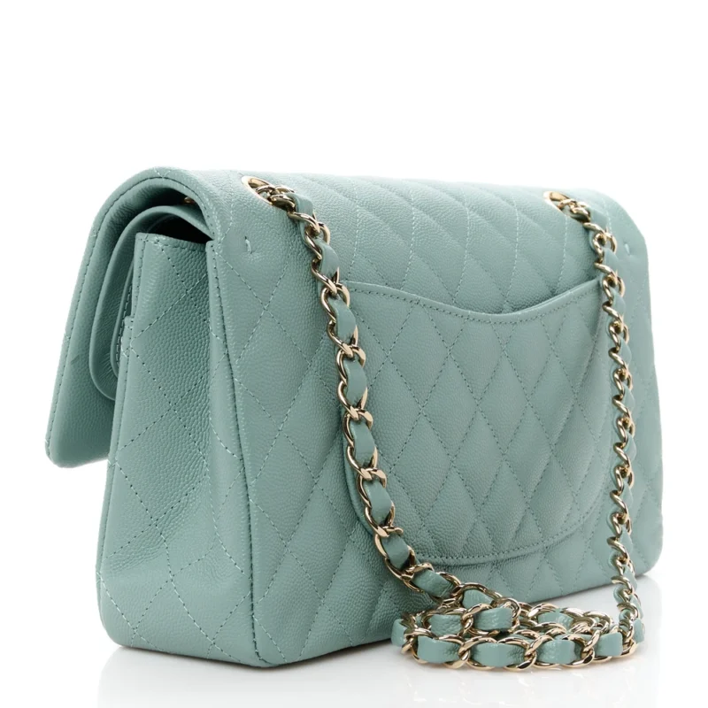 LUXURY CAVIAR CHANEL BAG ?C DARK GREEN - Image 3