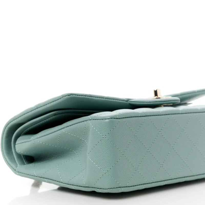 LUXURY CAVIAR CHANEL BAG ?C DARK GREEN - Image 4