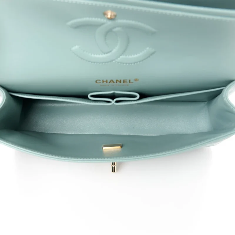 LUXURY CAVIAR CHANEL BAG ?C DARK GREEN - Image 7