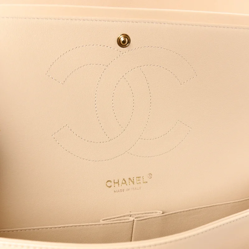 GRADE CHANEL DOUBLE FLAP JUMBO BEIGE BAG - Image 2