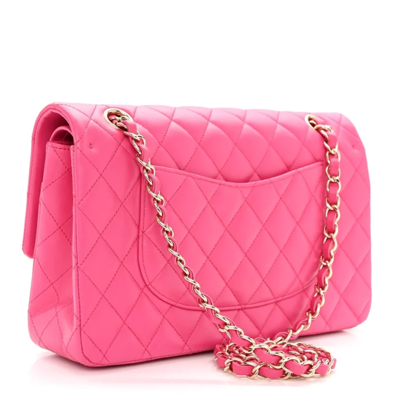 GRADE CHANEL DOUBLE FLAP MEDIUM FUCHSIA BAG - Image 3