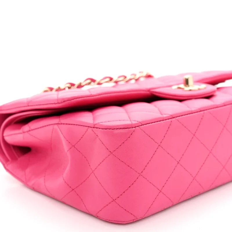 GRADE CHANEL DOUBLE FLAP MEDIUM FUCHSIA BAG - Image 4