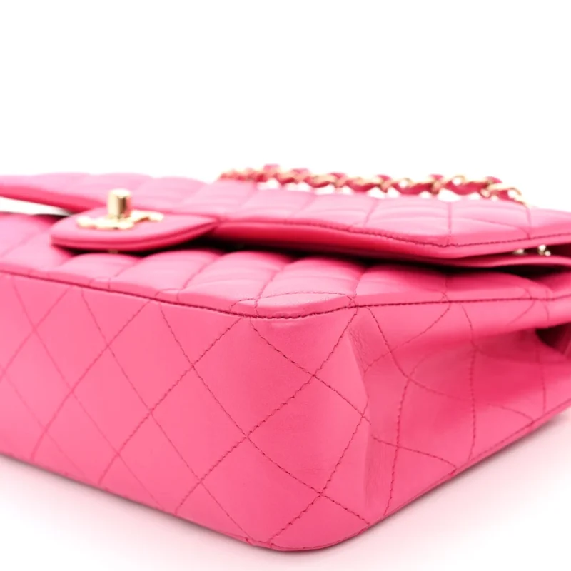 GRADE CHANEL DOUBLE FLAP MEDIUM FUCHSIA BAG - Image 5