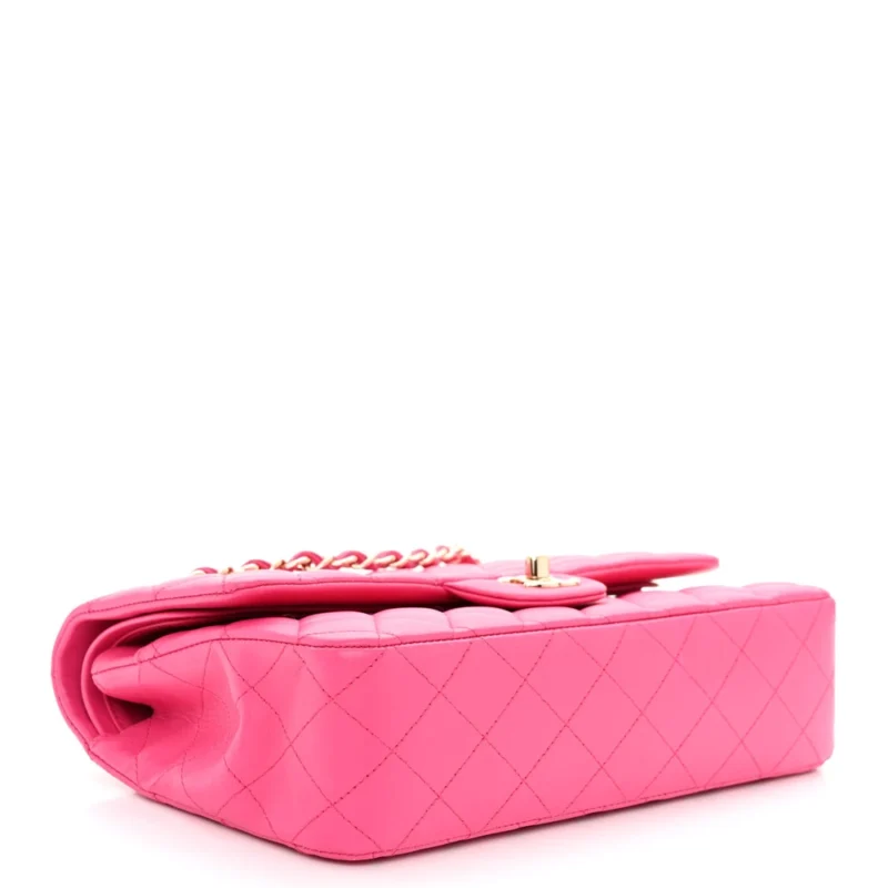 GRADE CHANEL DOUBLE FLAP MEDIUM FUCHSIA BAG - Image 6