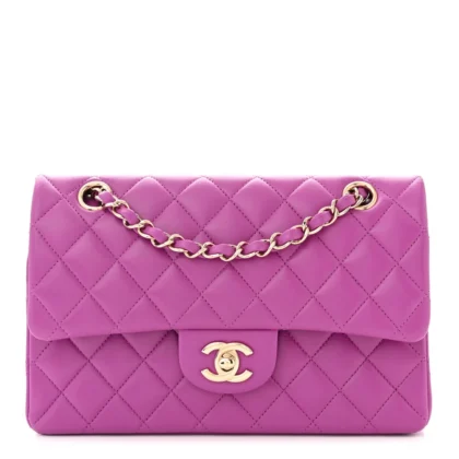 CHANEL DOUBLE FLAP BAG | LUXURY PURPLE HANDBAG