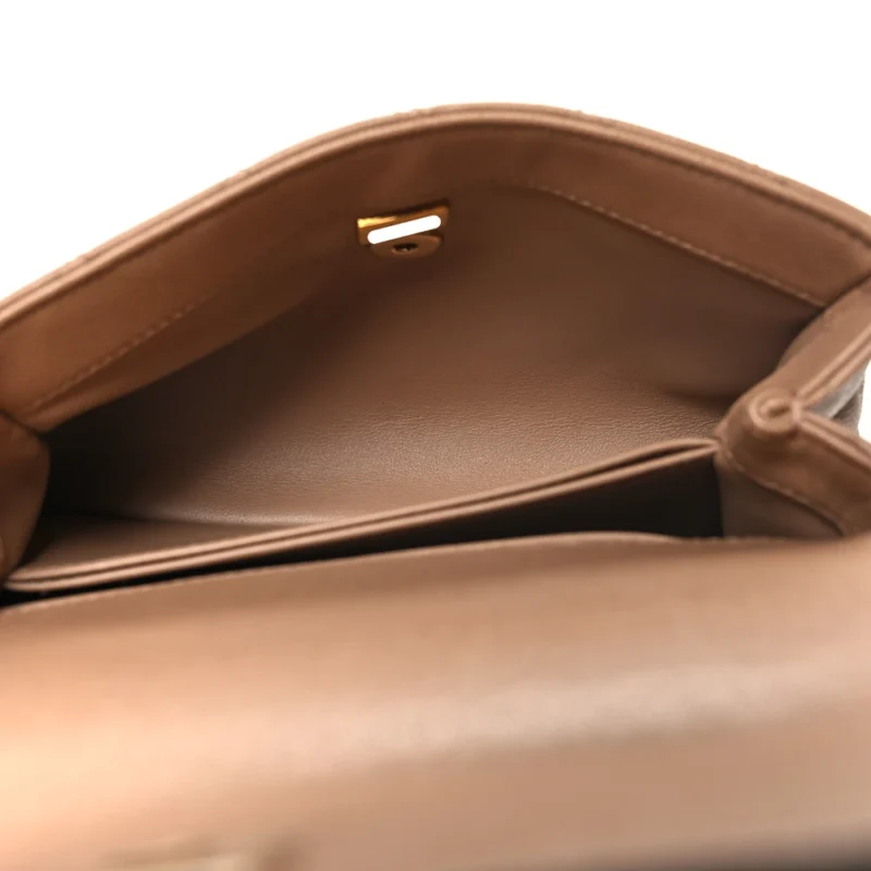 GRADE CHANEL MINI COCO HANDLE BAG ?C BROWN CAVIAR - Image 7
