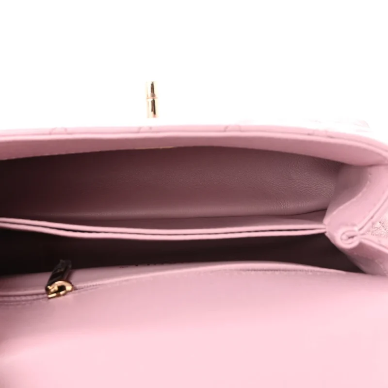 CHANEL COCO HANDLE MINI | LIGHT PINK QUILTED LUXURY - Image 7