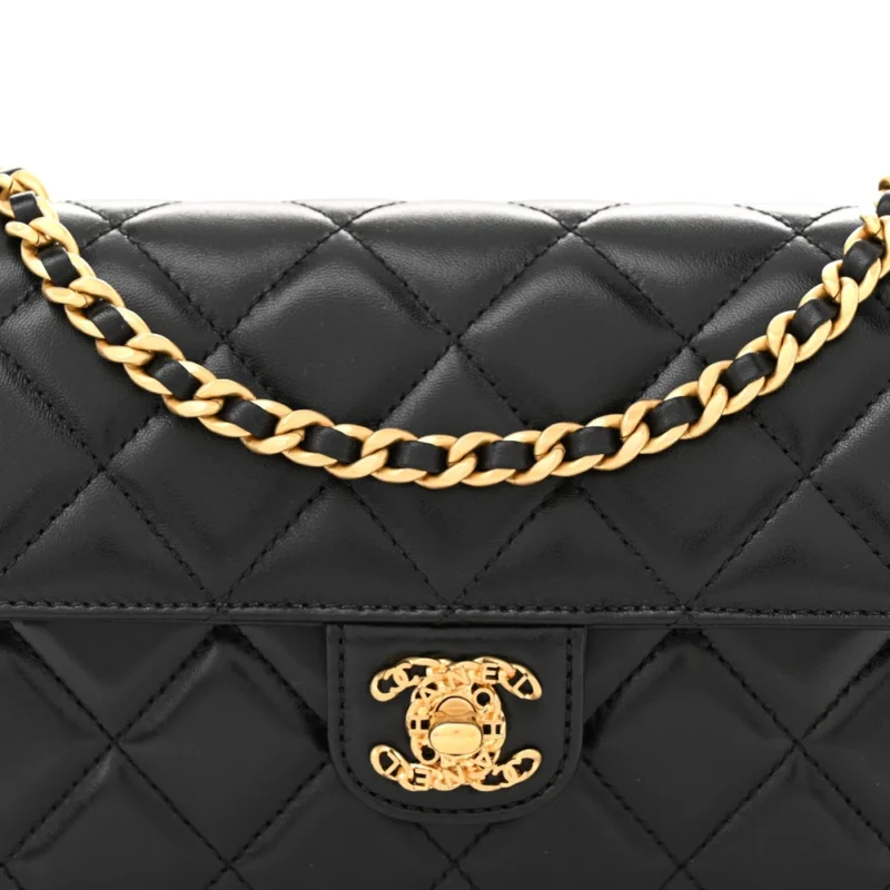 DESIGNER CHANEL FLAP CLUTCH ?C PREMIUM GRADE HANDBAG - Image 8