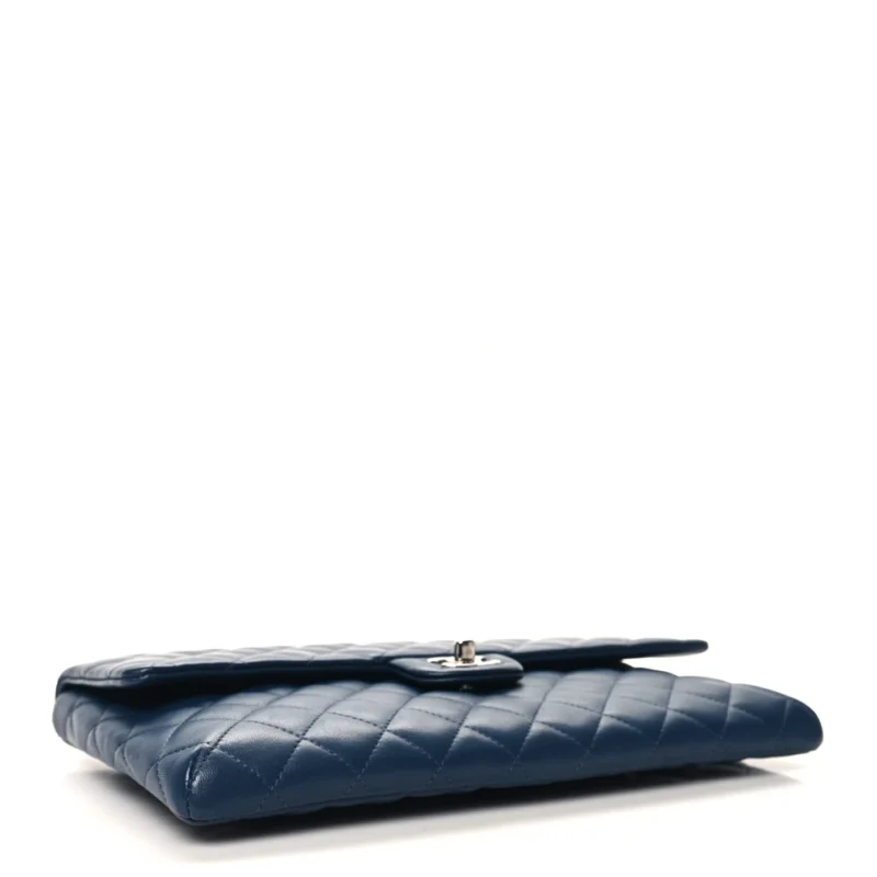 EXPLORE MEDIUM NAVY QUILTED DESIGNER CLUTCH - Image 6