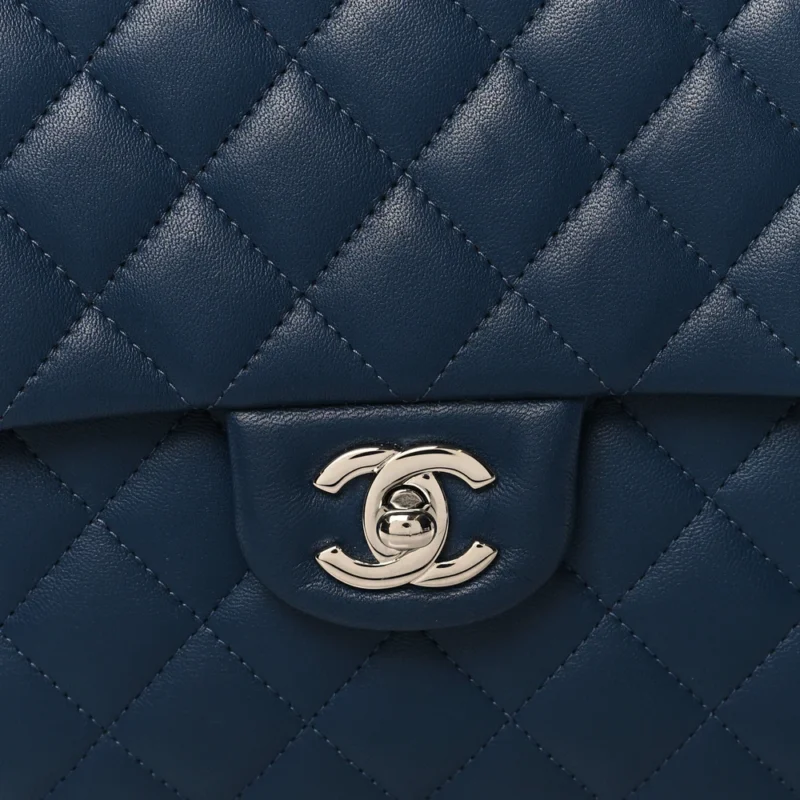 EXPLORE MEDIUM NAVY QUILTED DESIGNER CLUTCH - Image 8