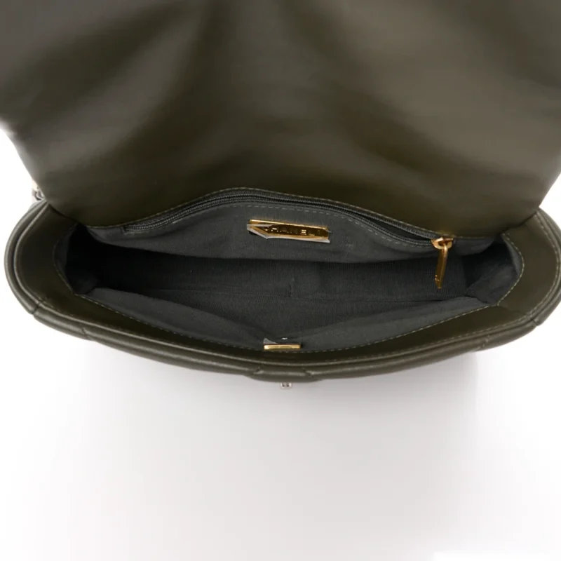 GRADE CHANEL 19 KHAKI FLAP BAG FOR WOMEN - Image 7