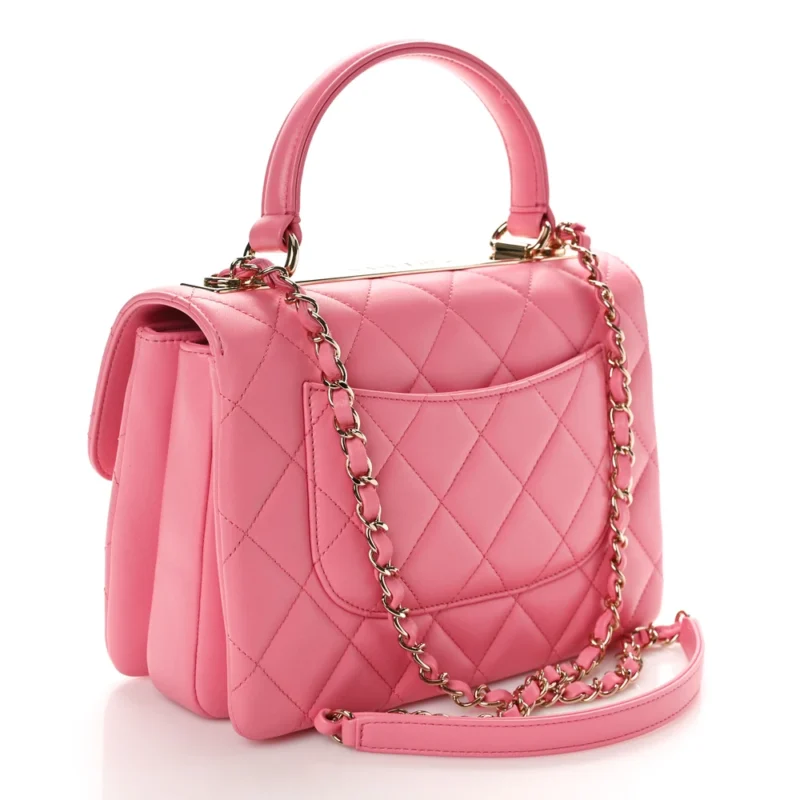 GRADE HANDBAGS | PINK CHANEL TRENDY CC FLAP BAG - Image 3
