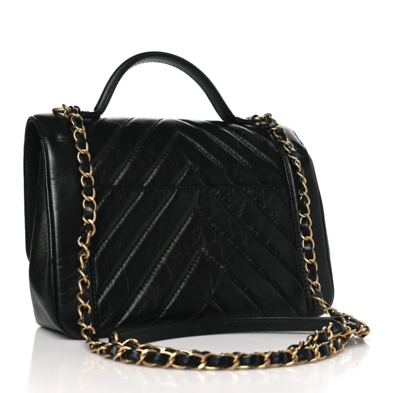 LUXURY BAGS | DESIGNER CHANEL TOP HANDLE FLAP - Image 3