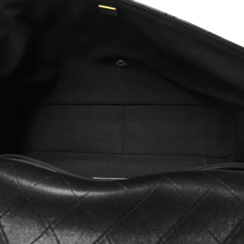 CHANEL TRAVEL FLAP XXL | BLACK QUILTED CAVIAR - Image 7
