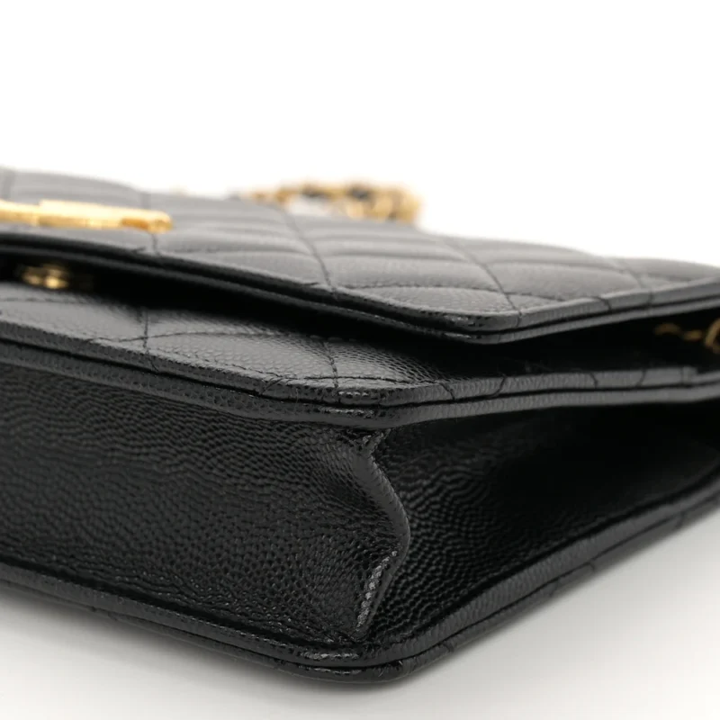 SHOP CHANEL WOC - BLACK QUILTED CAVIAR LEATHER - Image 5