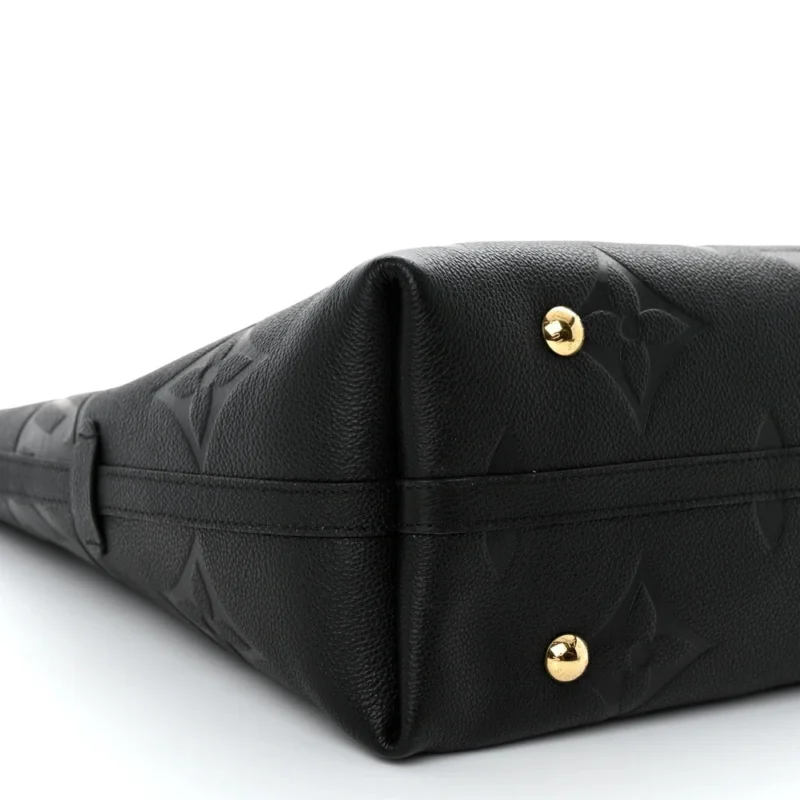 LOUIS VUITTON CARRYALL MM BLACK GIANT MONOGRAM EMPREINTE LEATHER - Image 4