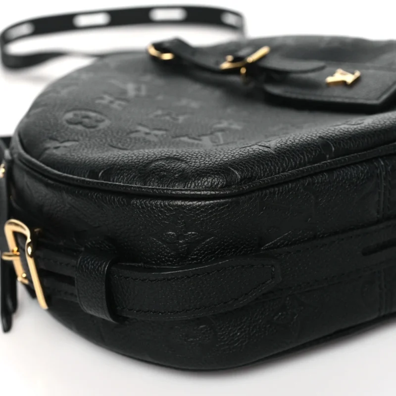 LOUIS VUITTON BOITE CHAPEAU SOUPLE MM BLACK EMPREINTE LEATHER BRASS HARDWARE - Image 4