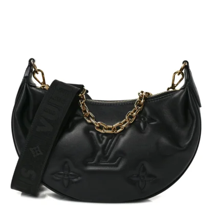 LOUIS VUITTON BUBBLEGRAM OVER THE MOON PM BLACK CALFSKIN LEATHER GOLD HARDWARE
