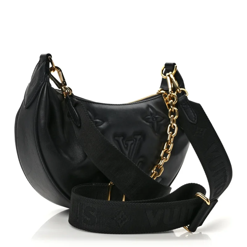 LOUIS VUITTON BUBBLEGRAM OVER THE MOON PM BLACK CALFSKIN LEATHER GOLD HARDWARE - Image 3