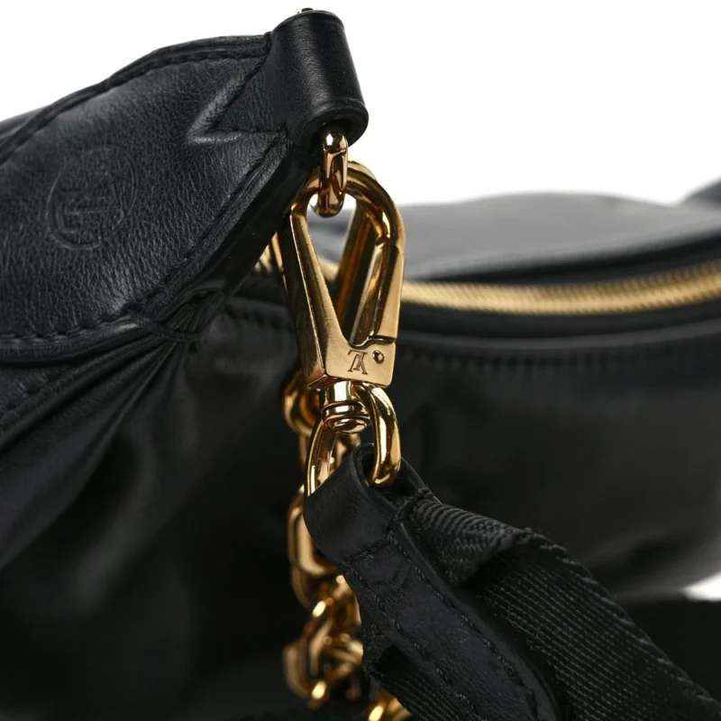 LOUIS VUITTON BUBBLEGRAM OVER THE MOON PM BLACK CALFSKIN LEATHER GOLD HARDWARE - Image 9
