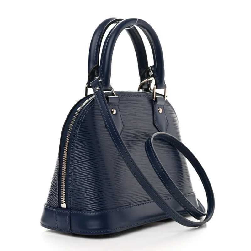 LOUIS VUITTON ALMA BB INDIGO EPI LEATHER SILVER HARDWARE - Image 3