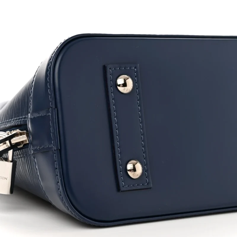 LOUIS VUITTON ALMA BB INDIGO EPI LEATHER SILVER HARDWARE - Image 4