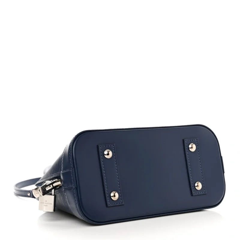 LOUIS VUITTON ALMA BB INDIGO EPI LEATHER SILVER HARDWARE - Image 6