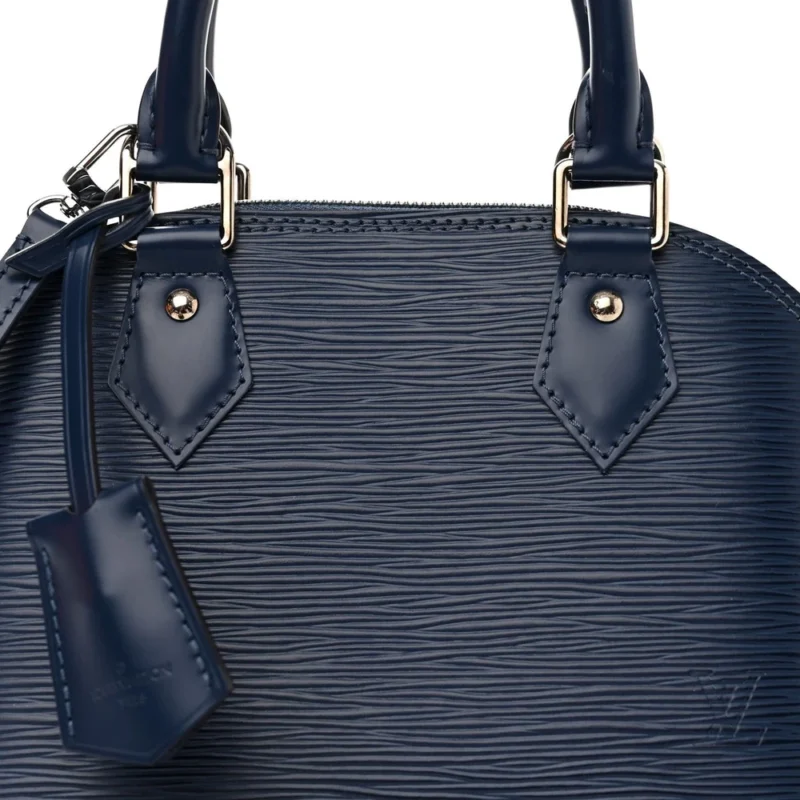 LOUIS VUITTON ALMA BB INDIGO EPI LEATHER SILVER HARDWARE - Image 8