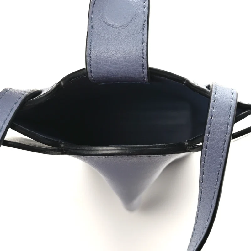 LUSHENTIC LOEWE ELEPHANT POUCH CROSSBODY BAG SMALL STONE BLUE CALFSKIN LEATHER - LUSHENTIC BAGS - Image 7