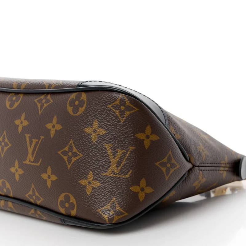 LOUIS VUITTON BOULOGNE NM PM BLACK MONOGRAM CANVAS GOLD HARDWARE - Image 4