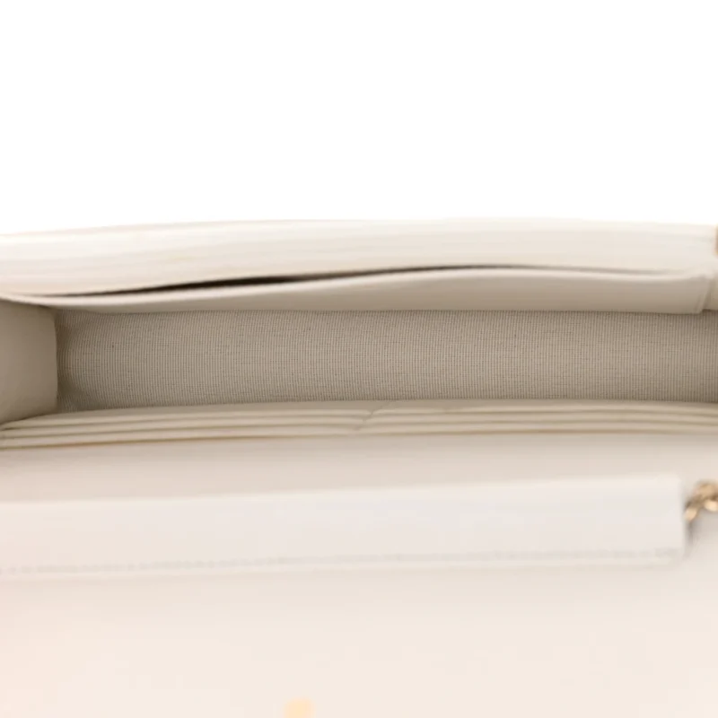 CHANEL WALLET ON CHAIN ?C SMALL WHITE QUILTED CAVIAR - Image 7
