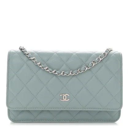 CHANEL WOC IN LIGHT BLUE ?C QUILTED ELEGANCE