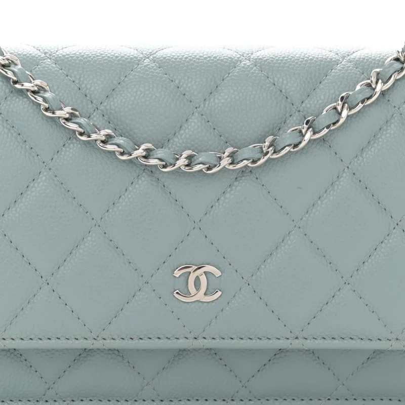 CHANEL WOC IN LIGHT BLUE ?C QUILTED ELEGANCE - Image 8
