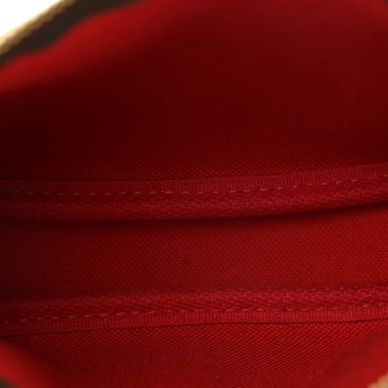LOUIS VUITTON MINI POCHETTE ACCESSOIRES DAMIER EBENE CANVAS GOLD HARDWARE - Image 5