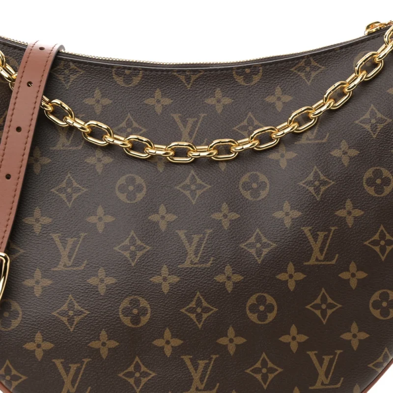 LOUIS VUITTON LOOP HOBO REVERSE MONOGRAM CANVAS GOLD HARDWARE - Image 8