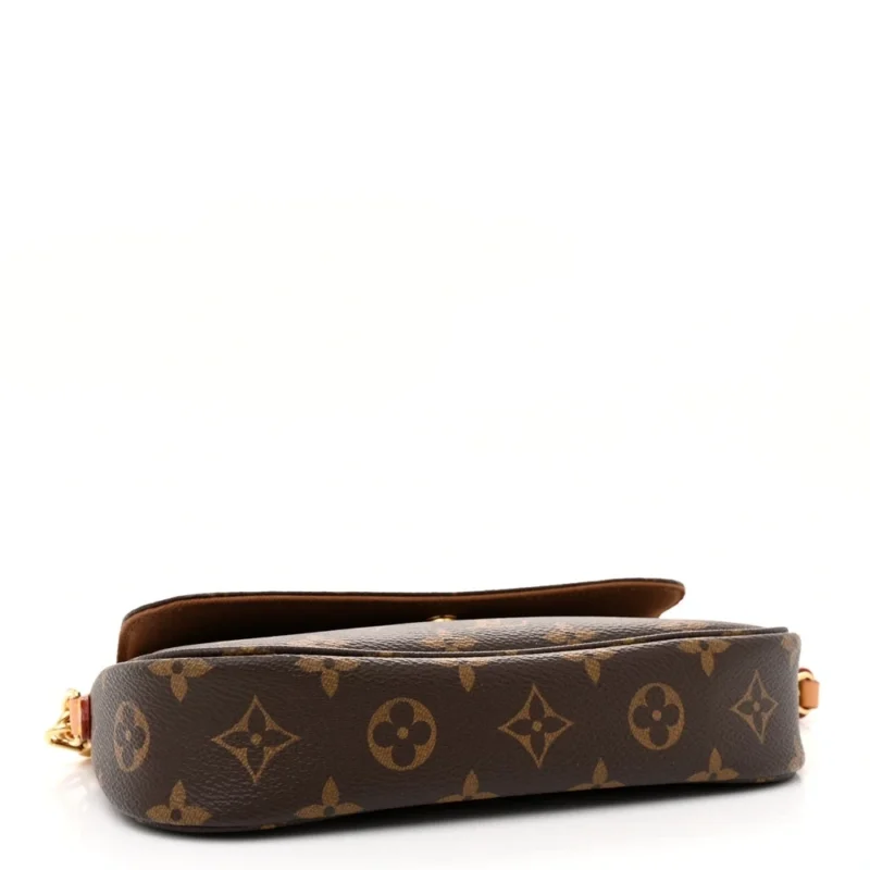 LOUIS VUITTON IVY WALLET ON CHAIN PM MONOGRAM CANVAS GOLD HARDWARE - Image 6