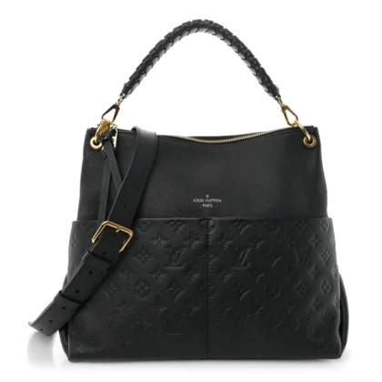 LOUIS VUITTON MAIDA HOBO MM BLACK EMPREINTE LEATHER GOLD HARDWARE