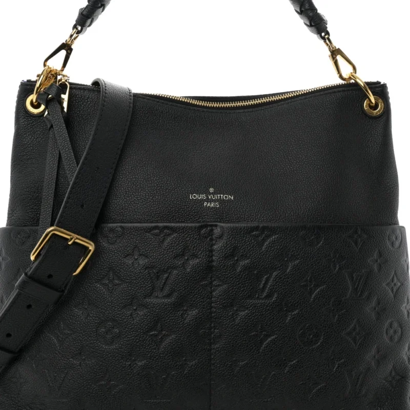LOUIS VUITTON MAIDA HOBO MM BLACK EMPREINTE LEATHER GOLD HARDWARE - Image 8