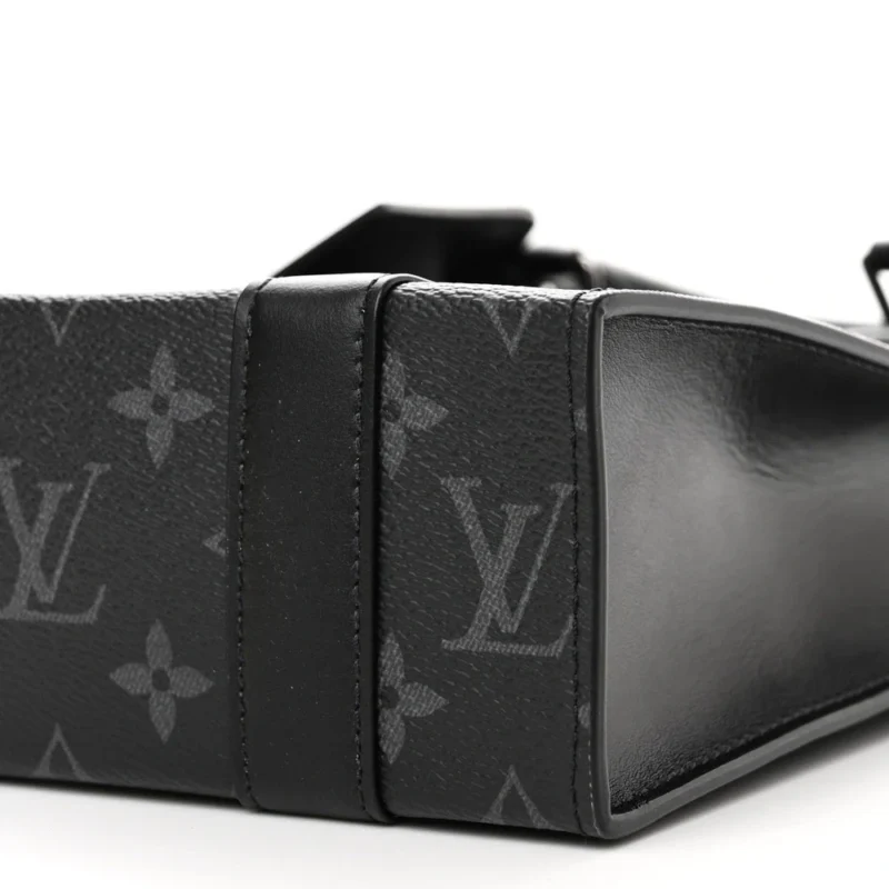 LOUIS VUITTON MINI SAC PLAT MONOGRAM ECLIPSE CANVAS SILVER HARDWARE - Image 5