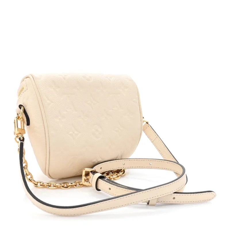 LOUIS VUITTON MINI BUMBAG CREAM EMPREINTE LEATHER GOLD HARDWARE - Image 3