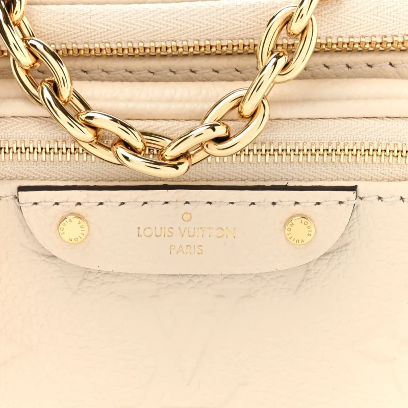 LOUIS VUITTON MINI BUMBAG CREAM EMPREINTE LEATHER GOLD HARDWARE - Image 8