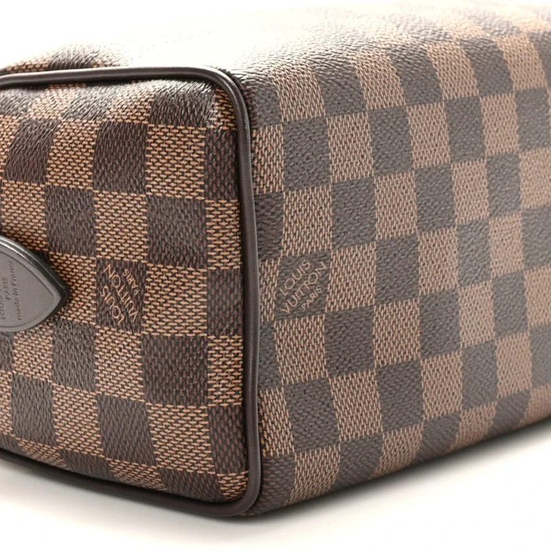 LOUIS VUITTON SPEEDY BANDOULIERE 20 DAMIER EBENE CANVAS BRASS HARDWARE - Image 4