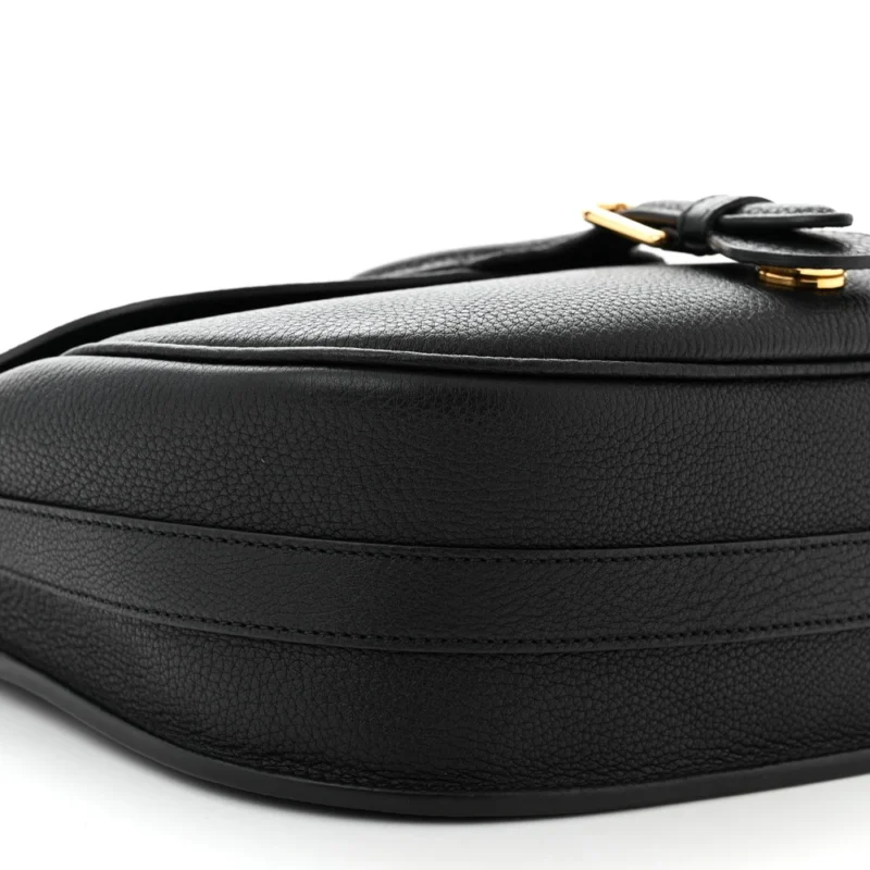 DIOR LARGE BOBBY BAG BLACK GRAINED CALFSKIN LEATHER GOLD HARDWARE - Image 4
