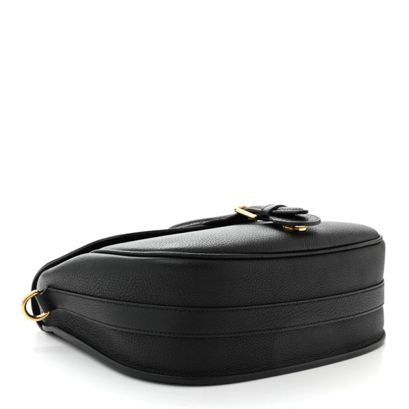 DIOR LARGE BOBBY BAG BLACK GRAINED CALFSKIN LEATHER GOLD HARDWARE - Image 6
